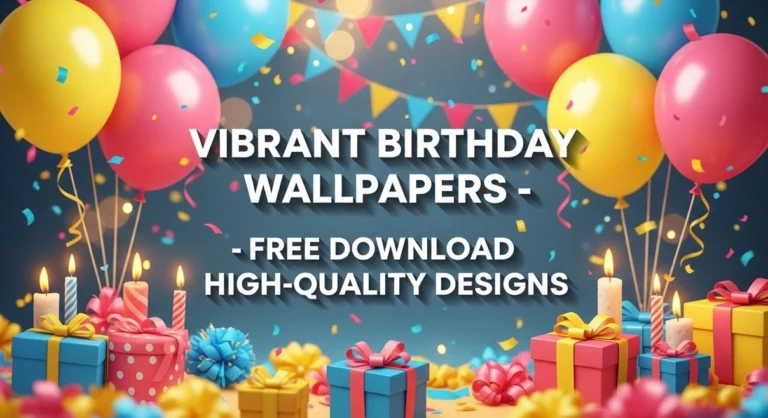 Vibrant 15+ Birthday Wallpaper – Free Download High-Quality Designs