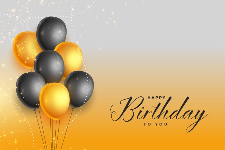 High Quality BirthDay Wallpaper Yellow and Black