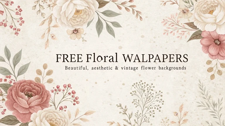 Free Floral Wallpapers – Beautiful, Aesthetic & Vintage Flower Backgrounds