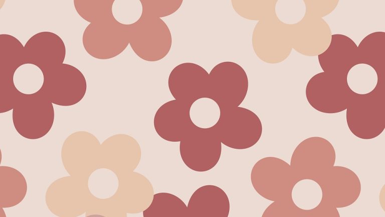 Pink Seamess Floral Patterned Background Vector
