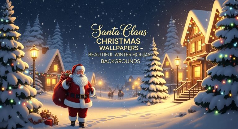 Santa Claus Christmas Wallpapers – Beautiful Winter Holiday Backgrounds