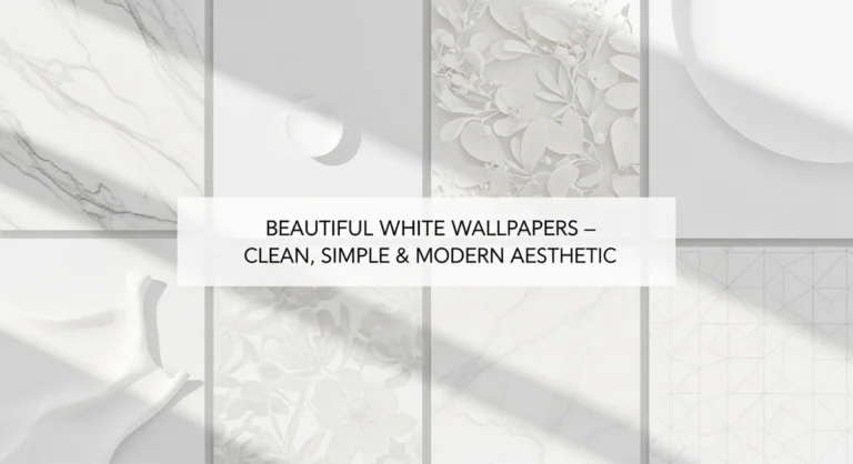 Beautiful White Wallpapers – Clean, Simple & Modern Aesthetic